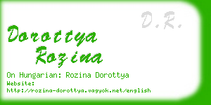 dorottya rozina business card